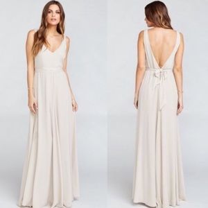 NWT SMYM Jen Maxi Dress/Show Me the Ring Crisp